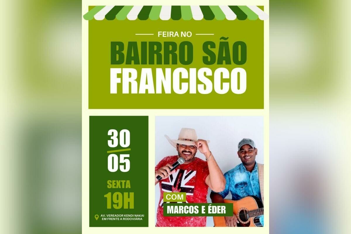 Imagem de compartilhamento para o artigo Costa Rica promove mais uma Feira no Bairro com show ao vivo nesta sexta-feira da MS Todo dia